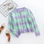 Winter New Three Colors Knitted Stretch Single-Breasted Stylish Sweater Purple