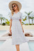 New Stylish Summer V-Neck Floral Batch Printing Short Sleeve Holiday Dress Purple