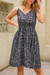 S-2Xl Plus Size Summer New Stylish Floral Batch Printing Stretch Sling Backless Sleeveless Casual Midi Dress Black