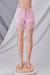 S-5Xl Plus Size Summer New Stylish 7 Colors Inelastic Cutout Button Zip-Up Pockets Slim Sexy Denim Shorts Pink