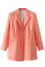 Spring New 3 Colors Solid Color Inelastic Long Sleeves Lace-Up Pocket High Quality Stylish Mini Suit Dress Orange