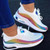 New Three Colors Breathable Mesh Upper Lace-Up Stylish Sports Sneakers White