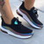 New Three Colors Breathable Mesh Upper Lace-Up Stylish Sports Sneakers Black
