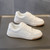 Spring New Two Colors Thick Bottom Leather Upper Stylish All-Match High Quality Sneakers Beige
