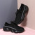 Spring & Summer New 3 Colors Breathable Knitted Low-Upper Stylish Thick Bottom Lace-Up Sneakers(Heel Height:4Cm) Black