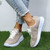 Spring & Summer New 4 Colors Mesh Breathable Hollow Lace-Up Fashion Sneakers(Heel Height:3.5Cm) Gray