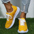 Spring & Summer New 4 Colors Mesh Breathable Hollow Lace-Up Fashion Sneakers(Heel Height:3.5Cm) Yellow