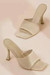 Summer New 3 Colors Solid Color Square Toe Stylish High-Heel Sandals(Heel Height:9Cm) Beige