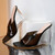 Summer New 3 Colors Transparent Square Toe Stylish High-Heel Sandals(Heel Height:10Cm) Black