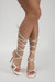 Summer New 4 Colors Strappy Stylish High-Heel Sandals(Heel Height:11.5Cm) White