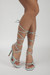 Summer New 4 Colors Strappy Stylish High-Heel Sandals(Heel Height:11.5Cm) Sky Blue
