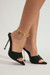 Summer New Two Colors Pointed Rhinestone Decor Stylish High-Heel Sandals(Heel Height:11Cm) Black