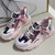 Two Colors Lace-Up Breathable Stylish Sports Daddy Shoes Pink