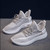 Women's Reflective Shoelaces Stylish Sneakers Gray