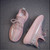 Women's Reflective Shoelaces Stylish Sneakers Pink