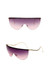 One Pc New Stylish Five Colors Metal Glasses Legs Frameless Polarized Uv Protection Sunglasses Purple