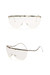 One Pc New Stylish Five Colors Metal Glasses Legs Frameless Polarized Uv Protection Sunglasses White
