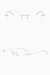 One Pc New Stylish Four Colors Frameless Gradient Color Metal Glasses Legs Polarized Uv Protection Sunglasses Gold