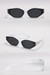 One Pc New Stylish Four Colors Geometry Plastic Small Frame Polarized Uv Protection Sunglasses White