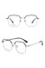 One Pc New Stylish Four Colors Square Shape Metal Frame Glasses Silver