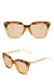 One Pc New Stylish Seven Colors Square Shape Plastic Frame Hollow Decor Metal Glasses Legs Polarized Uv Protection Sunglasses Yellow