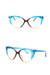 One Pc New Stylish Six Colors Round Shape Plastic Frame Polarized Uv Protection Sunglasses Blue