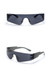 One Pc New Stylish Six Colors Sense Of Technology Frameless Plastic Glasses Legs Polarized Uv Protection Sunglasses Black