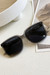 One Pc New Stylish Six Colors Square Shape Plastic Frame Legs Polarized Uv Protection Sunglasses Gray