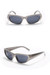 One Pc New Stylish Ten Colors Geometry Shape Plastic Small Frame Polarized Uv Protection Sunglasses Gray