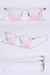 One Pc New Stylish Two Colors Round Shape Plastic Frame Gradient Color Polarized Uv Protection Sunglasses White