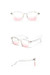 One Pc New Stylish Two Colors Square Plastic Frame Polarized Uv Protection Sunglasses White