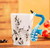 Novelty Guitar Ceramic Mug Blue Saxophone