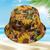 Custom Dog Photo, Pet Photo Tropical Leaves Hawaiian Bucket Hat for Boy, Girl, Men, Women Style 4