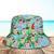 Custom Face Hat Tropical Flower Print Hawaiian Bucket Hat for Men, Women Style 1