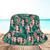 Red Flowers Tropical Hawaiian Custom Photo Bucket Hat for Women, Girl Style 1