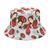 Strawberry Print Custom Face Photo Bucket Hat for Men, Boy, Husband, Summer Men Sun Hat Style 2