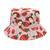 Strawberry Print Custom Face Photo Bucket Hat for Men, Boy, Husband, Summer Men Sun Hat Style 3