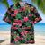 Blue Flowers Firefighter Proud Tropical Hawaiian Shirt for Fireman, Firefighters Summer Beach Shirt Style 5