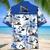 Blue Tropical Excavator Hawaiian Shirt for Mem, Husband, Excavator Summer Beach Shirt Style 1