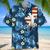 Boxing Nature Hawaiian Shirt Blue Flowers Aloha Shirt for Men, Boxers Style 4