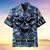 Never Underestimate An Old Man Skull US Veteran Multiservice Hawaii Shirt Navy