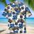 Police Blue, Police Badge, Police Car Tropical Hawaiian Shirt for Policeman, Men, Women Police Summer Beach Shirt Style 2