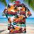 Retro Tow Truck Operator Car Hawaiian Shirt for Men, Tow Trunk Drivers Summer Tropical Beach Shirt Style 2