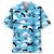 Skydiving Blue Tropical Hawaiian Shirt for Men, Women, Skydiving Lovers Style 4