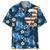 Skydiving Blue Tropical Hawaiian Shirt for Men, Women, Skydiving Lovers Style 3