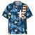 Tennis Blue Tropical Flowers Hawaiian Shirt for Men, Tennis Lovers Style 3