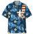 Tennis Nature Blue Flowers Hawaiian Shirt for Men, Tropical Aloha Tennis Hawaiian Shirt for Him Style 3