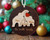 Heartfelt Elephant Family Wooden Ornament Personalized Puzzle Design For First Christmas Keepsake Decoration