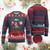 Christmas Santa Ugly Christmas Sweater Theres Some Hos In This House Funny Xmas Burgundy