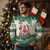 Christmas Santa Ugly Christmas Sweater Theres Some Hos In This House Funny Xmas Green